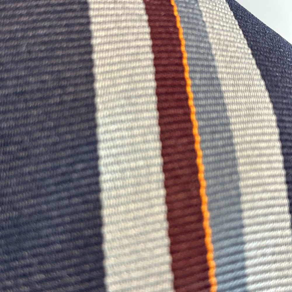 REPP Robert Talbott for Homer Reed Silk Stripe Blue Tie USA Hand Sewn 3.5x57 GUC - Picture 10 of 11